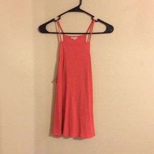 Coral High-neck Tank Top
